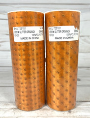 Glitter Organza Roll ORANGE 6″x10 yards Shimmering Sparkle Shiny Sheer Tulle 2x