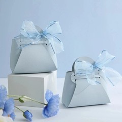 10PCS Wedding Favor Gift Bags Mini Handbag Candy Box Ribbon Party Packaging
