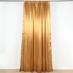8×10 ft GOLD Satin CURTAIN Wedding Photography Backdrop Panel Party Decorations
