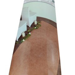 Fabric Aisle Runner 36 in x 100 ft Brown Burlap Look Wedding Ceremony Decor