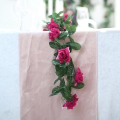6 feet 3D Chain GARLAND SILK ROSES Wedding FLOWERS Bouquets Party Home Decor