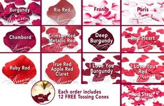 Silk Rose Petals 1000 Red