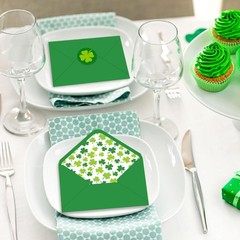 50 Pcs St. Patrick’s Day Invitation Envelopes Greeting Card Envelope Green Shamr