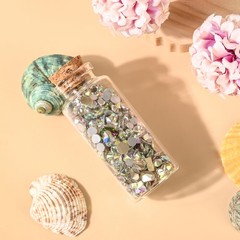 HPOPO 12PCS Mini Glass Bottle with Wood Cork Stoppers,30ml 1 Ounces, 30*70mm
