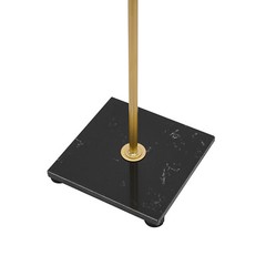 2Pcs 0-63″ Adjustable Gold Steel/Marble Floor Easel Stand For Decorative Display