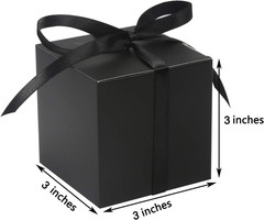 100Pcs Wedding Favor Boxes, Paper Gift Boxes 3X3X3 Inches Small Gift Boxes with