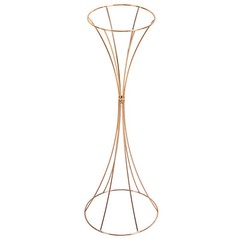 3 pcs Gold Wedding Table Hourglass-shaped Flower Stand For Anniversary Ceremony