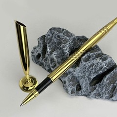 Ballpoint Pen with Base Metal Pen Reception Pen Counter Service Pen for Bank