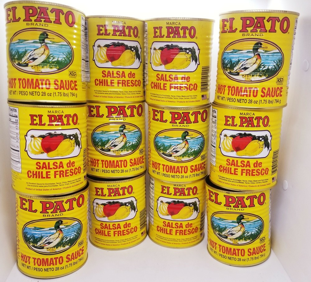 12 Large Empty El Pato Cans for Crafts, Centerpieces Weddings Quinceaneras WOW!!
