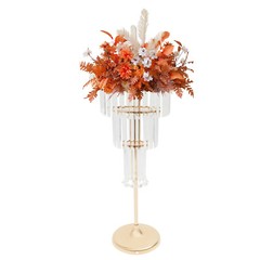 Elegant Gold Flower Stand, 4-Tier Wedding Centerpiece, Versatile Display