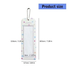 PVC Idol Photocard Holder with Decorative Pattern Cartoon Clear Photocard Dis…