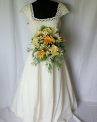 Spring Sunny Sunflower Faux Silk Wedding Bouquet