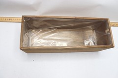 Natural Wood Rectangular Plant Holder Boxes Centerpieces 14″ x 5″