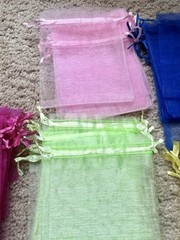 Multicolor Organza Pouches 80 Party Wedding Favors Jewelry Gift 4×4 Bags New