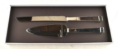 *Vera Wang Wedgwood Silver Cake Trowel Set Love Knot Wedding Cake Serving Bridal