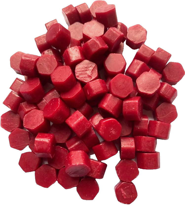 Crimson Red Sealing Wax Beads for Envelopes & Invitations, approx 250 beads