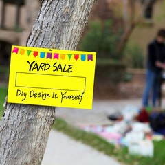 Blank Yard Signs with Stakes, Yellow 4 Pack12″x18″ Corrugated Plastic Sheet f…