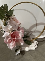 Pink Floral Table Centerpieces Total Of 12