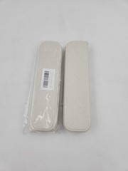 Portable Silverwear Trinity Set Service for 2 Includes Carrying Case Tan