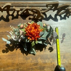 Bridal Wedding Bouquet Hand made Budget Handmade Faux Flowers Orange Red Yellow