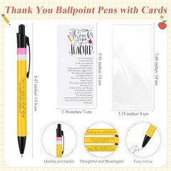 Teacher Appreciation Gifts Bulk Thank You Teacher Ballpoint Pens Cards and 30