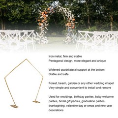 2-Wedding Arch Metal Backdrop Stand Elegant Stable For Wedding Ceremony 2.5m