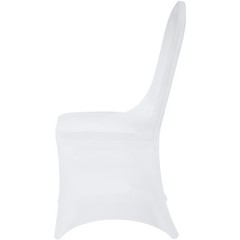 Uimoso 50PCS White Stretch Spandex Chair Covers for Events, Weddings, and Dining
