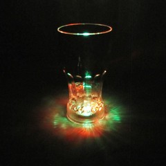Clear Liquid Activated LED Light Mug Drink Cup Glowing Halloween Party Drinkware