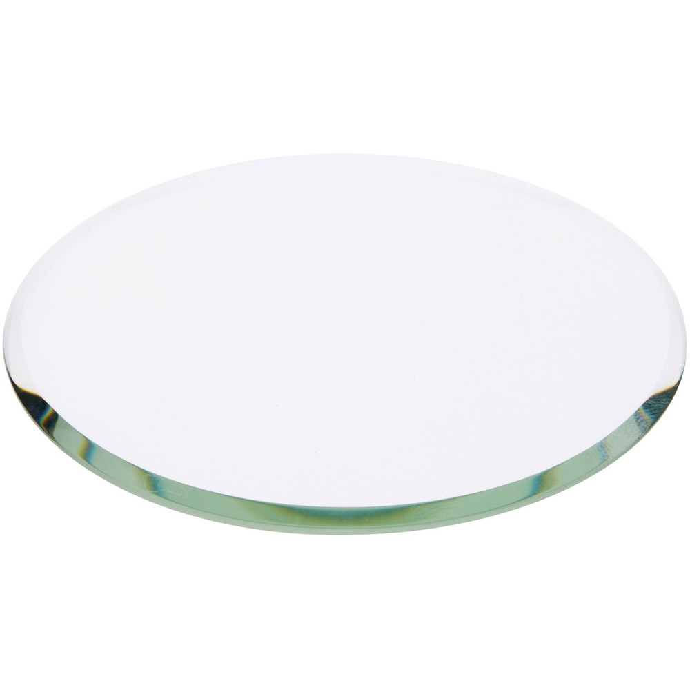 Plymor 3.5″ Round, 3mm Thick Beveled Clear Glass Circle