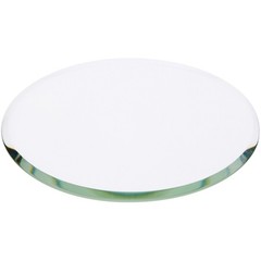 Plymor 3.5″ Round, 3mm Thick Beveled Clear Glass Circle