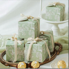 20Pcs Candy Gift Boxes With Ribbon Wedding Bridal Shower Anniversary Birthday