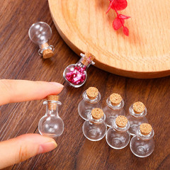 50 Pieces Mini Jars with Cork Stoppers Tiny Glass Bottles Small Wishing…