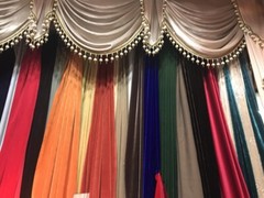 THEATER/STAGE Red-V Vintage Classic Velvet Curtain Drape 12ft H Sound Proof