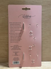 Wedding Straw Toppers & Drink Markers – Pink, Gold, White Bride Shower Gift