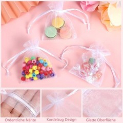 7x9cm Organza Party Favor Bags Small Candy Gift Pouches for Weddings Birthdays