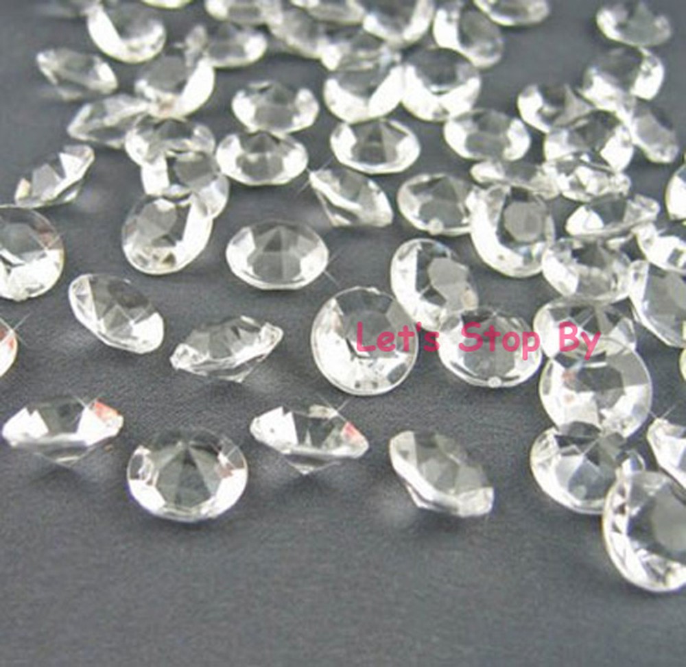 4000pcs 4.5mm Clear Acrylic Diamond Confetti Wedding Deco Supplies Table Scatter
