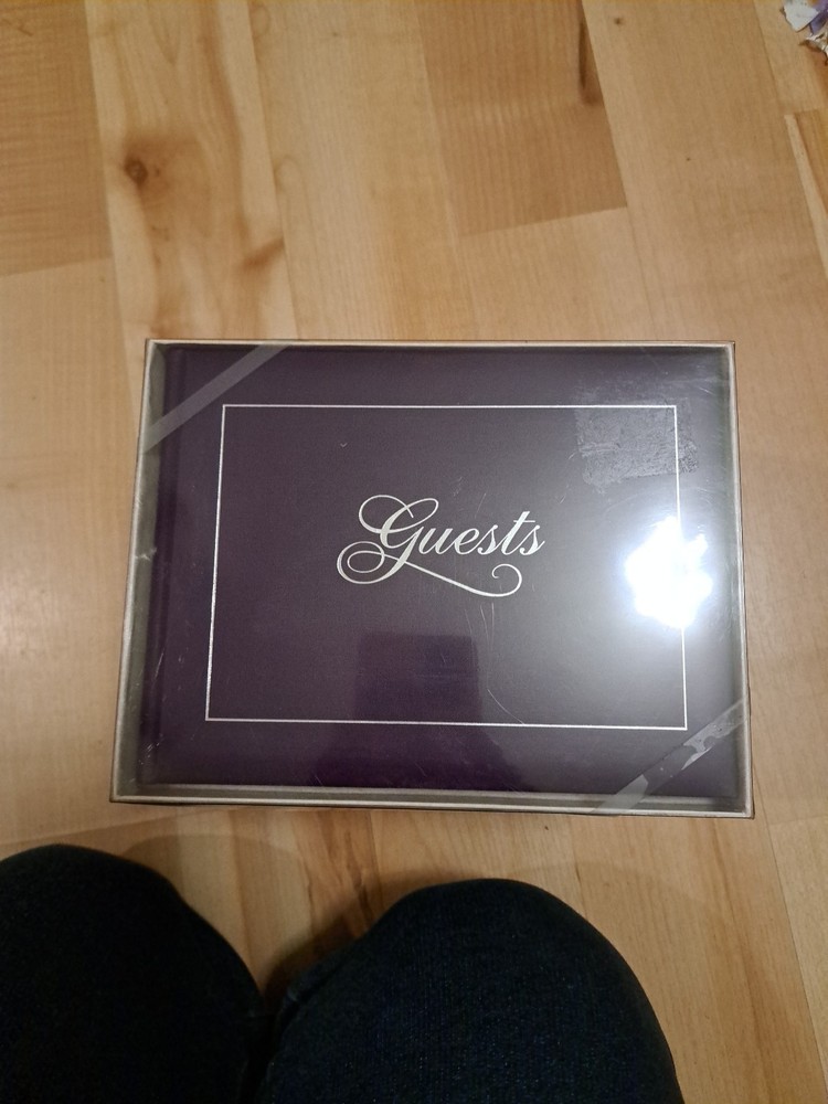 Purple & Silver Guest Book Party Supplies Elegant Wedding Graduation 500 Guest