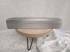 Decorative Pewter Metal Marriage Certificate Box Holder For 50th Anniversary