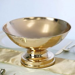 Efavormart 12″ Shiny Gold Floating Candle Bowl Flower Pot Wedding Centerpiece