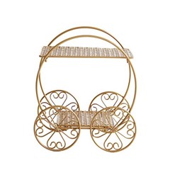 14 in Gold 2 Tier Cinderella Carriage Cupcake Dessert DISPLAY STAND Party Events