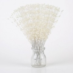 40 Bunch White Ivory Pearl Flower Stem Beads Garland Sprays Bridal Bouquet Wed