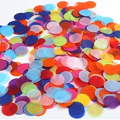 1.2 Inch 2000 Pieces Multicolor Circle Paper Confetti for Party Wedding tions