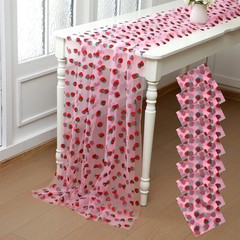 Windkream 8 Pcs 29 X70 Inch Strawberry Shiny Glitter 29 x 70 inches, Pink