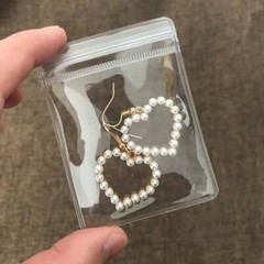 100x Clear Resealable Antioxidant Jewelry PVC Packaging Bags Product Packing Bag