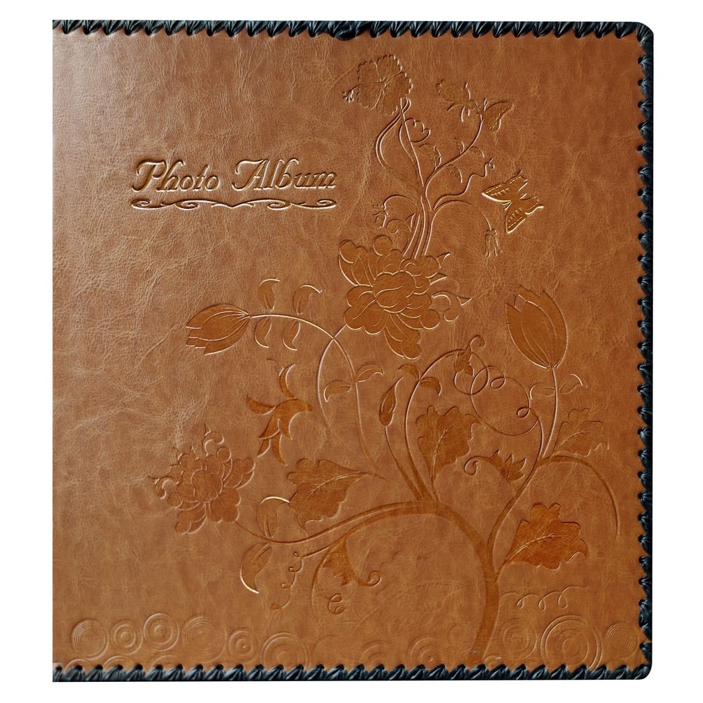 Photo Album Book, Family Album Self Adhesive Scrapbook, Leather Cover, Holds …