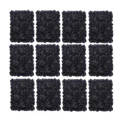 12Pcs Flowers Wall Panels Artificial Backdrop Hydrangeas, Dahlias, Roses Panels