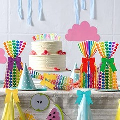 3 Inch Grosgrain Ribbon Twist Tie Bow 60 Pcs Assorted Pretied Premade Rainbow