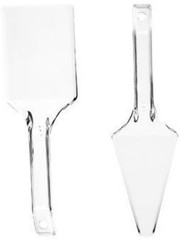 Durable Clear Plastic Cake Serving Set – Perfect for Weddings & Celebrations