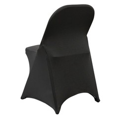 VEVOR 30PCS Black Stretch Spandex Folding Chair Covers for Wedding Party Dining