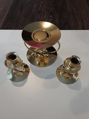 Three piece Unity candle stands